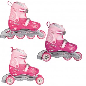 Nijdam Skates / Inline quads verstelbaar roze